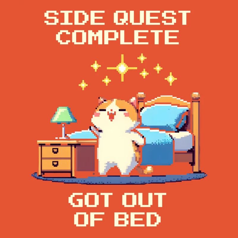 Quête secondaire terminée : Sortir du lit, accomplissement quotidien