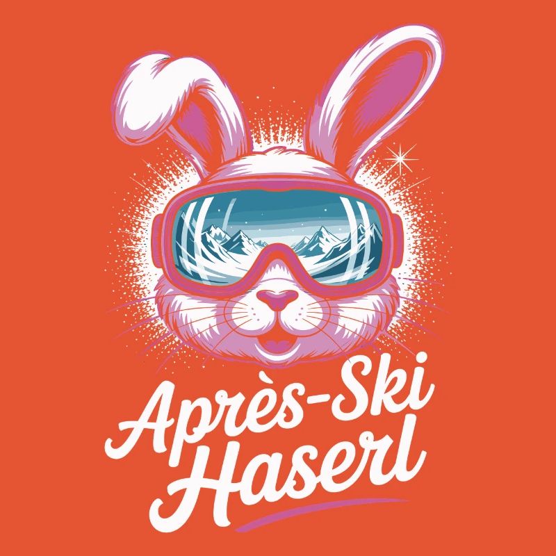 Après-ski bunny hut fun Skier ski bunny