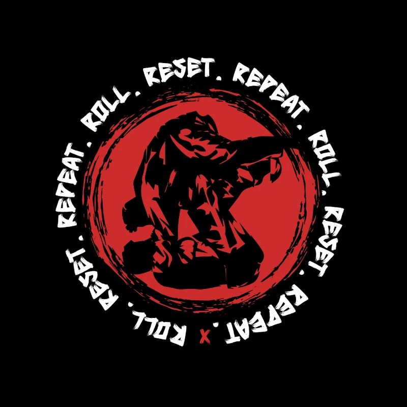 Judo Kampfsport Roll Reset Repeat