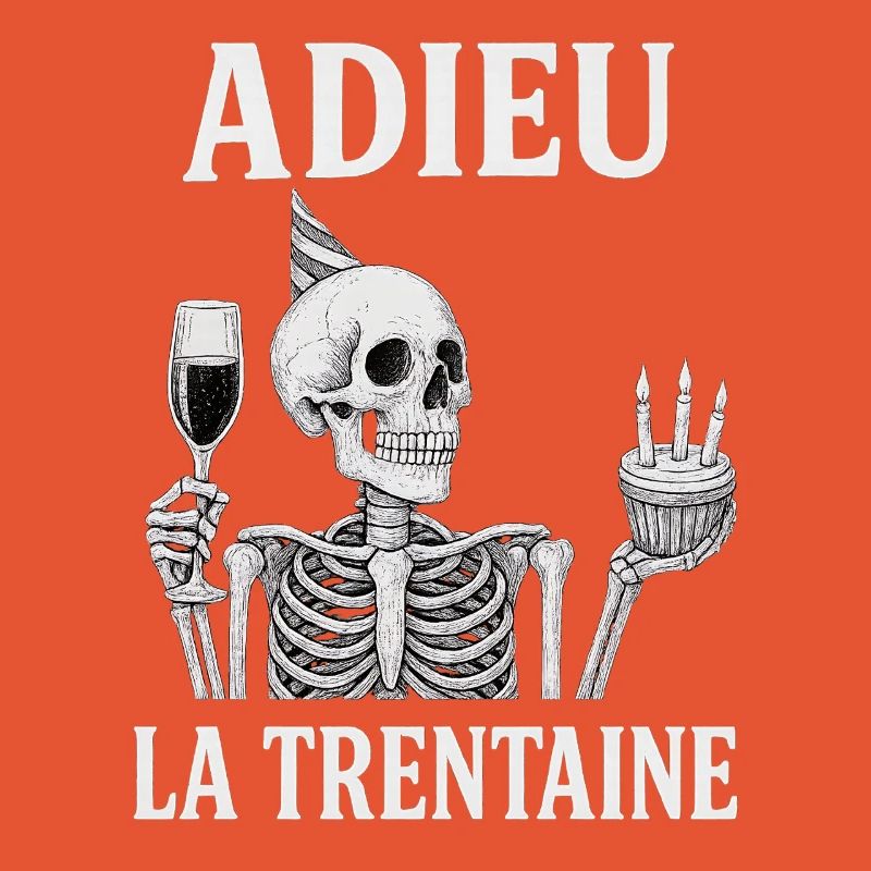 Goodbye Thirty Skeleton Birthday