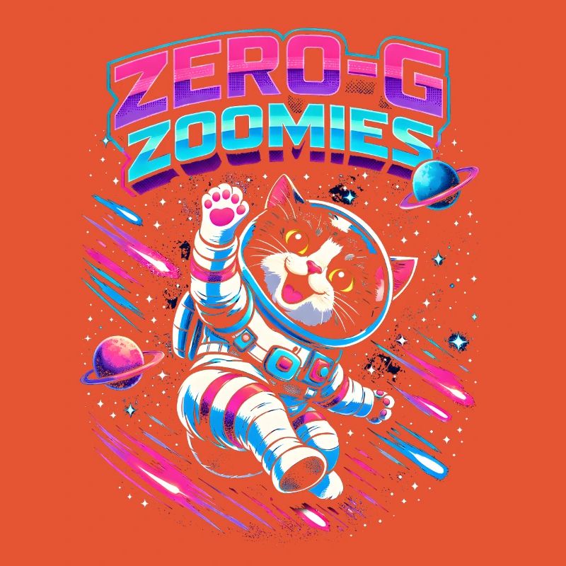 Null-G Zoomies | Humour spatial Astro Cat