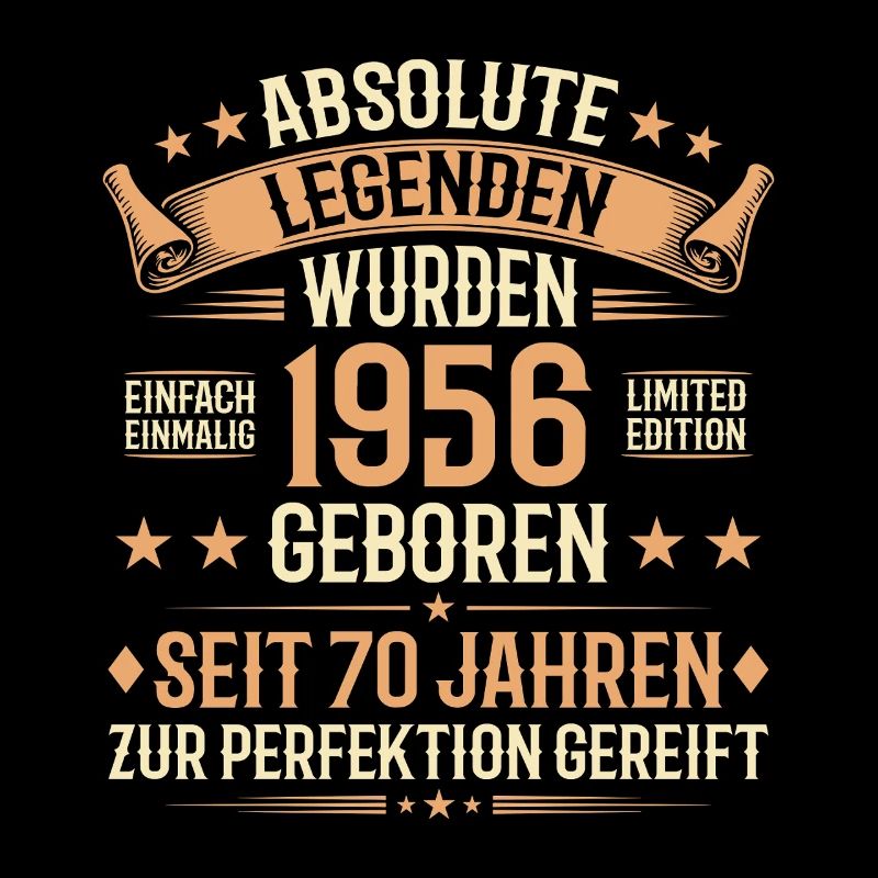 70e anniversaire 1956 Legend Vintage Gift