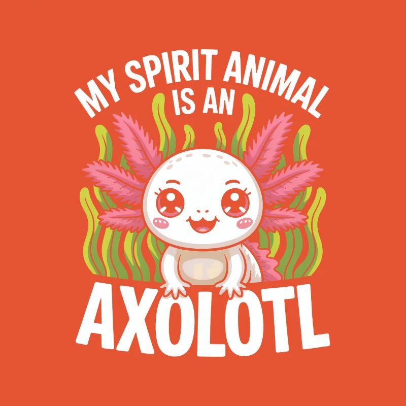 Axolotl Geisttier-Design