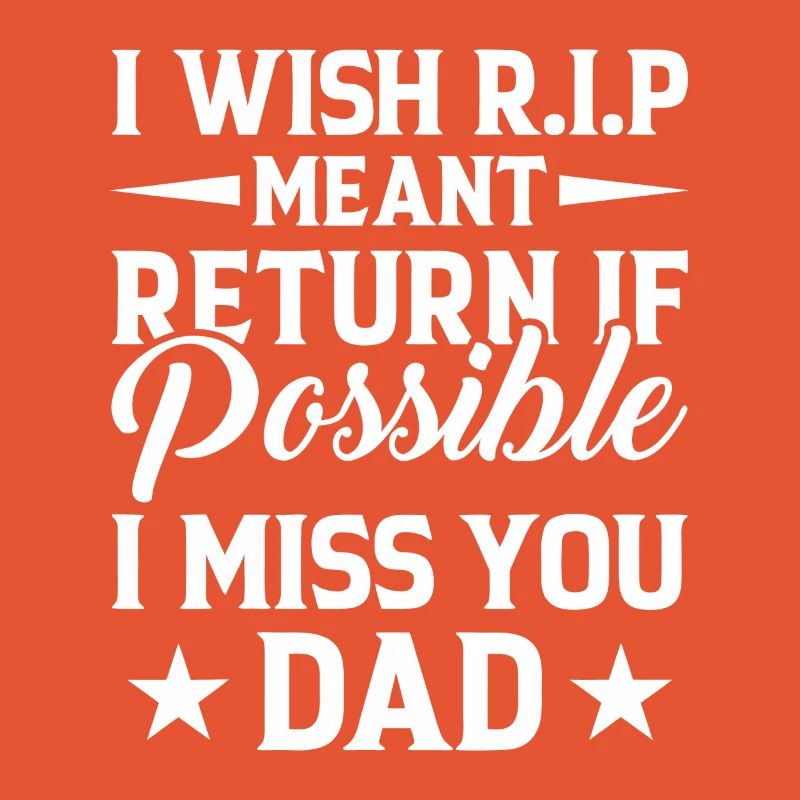 Typographie de l’hommage à Missing Dad RIP