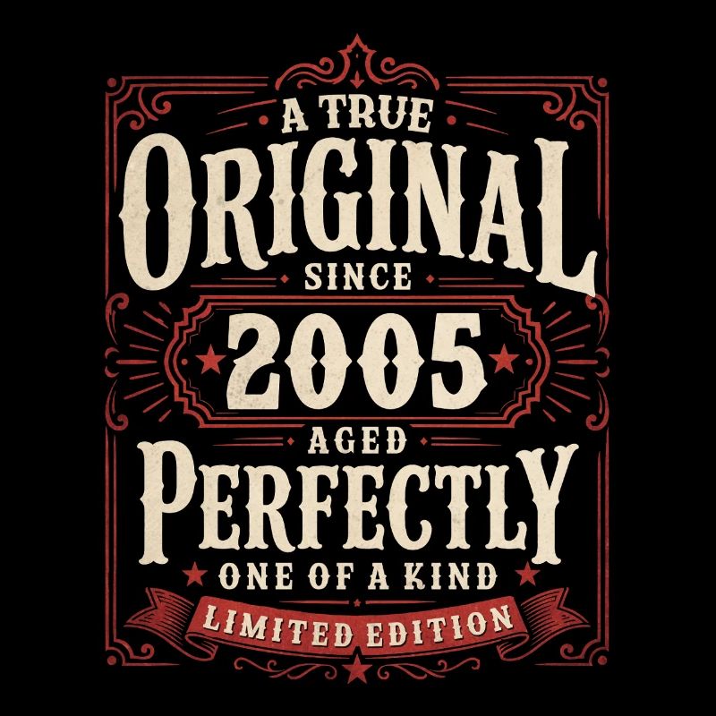 21st Birthday Gift Original Vintage 2005