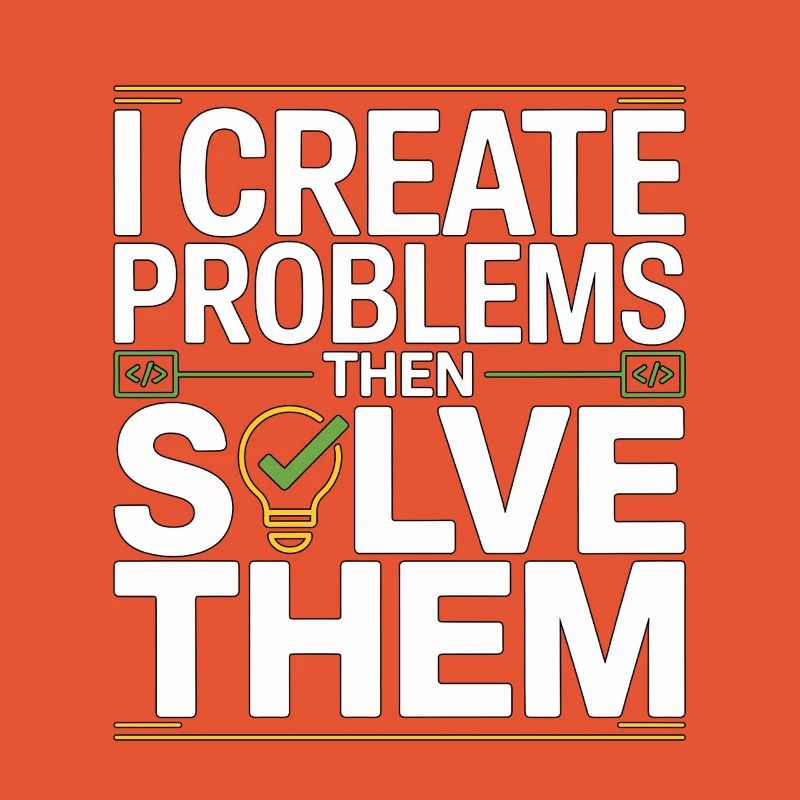 Game Developer I Create Problems Then Game Coder