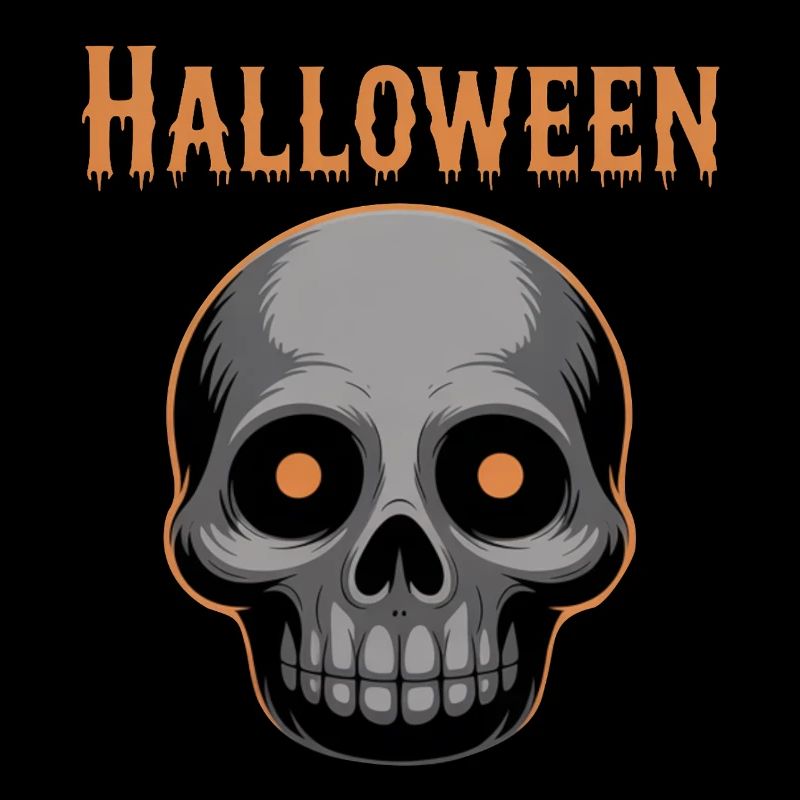 Graphique de crâne d’Halloween