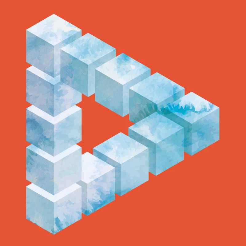 Eisblock Muster Design