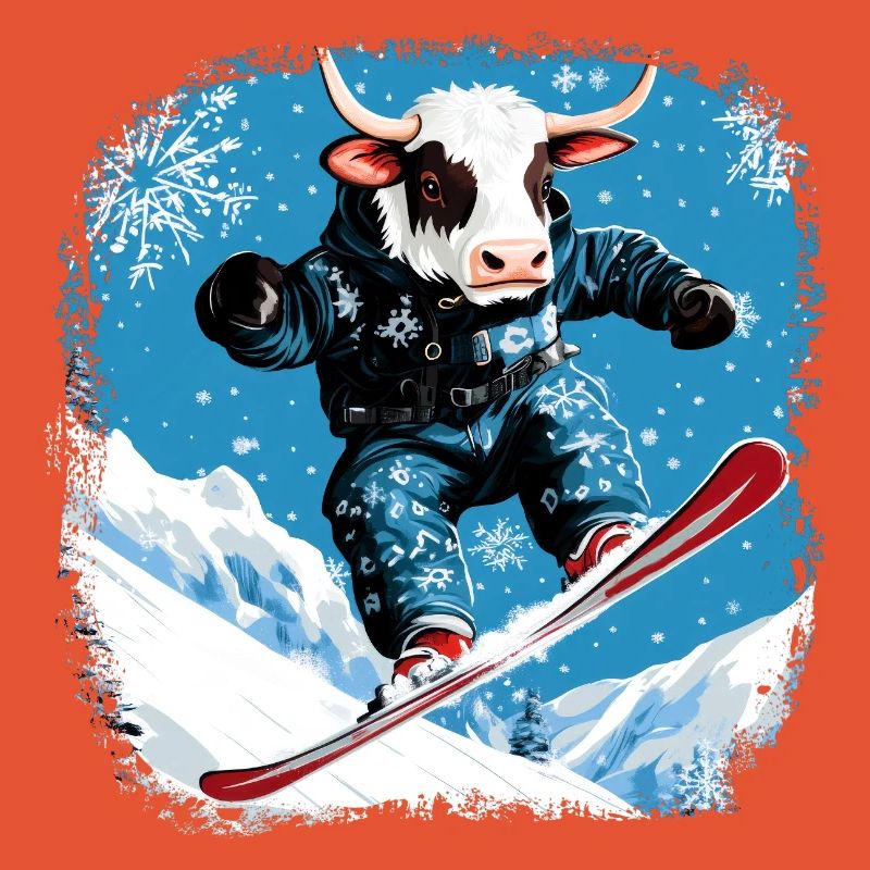 Vaches snowboard