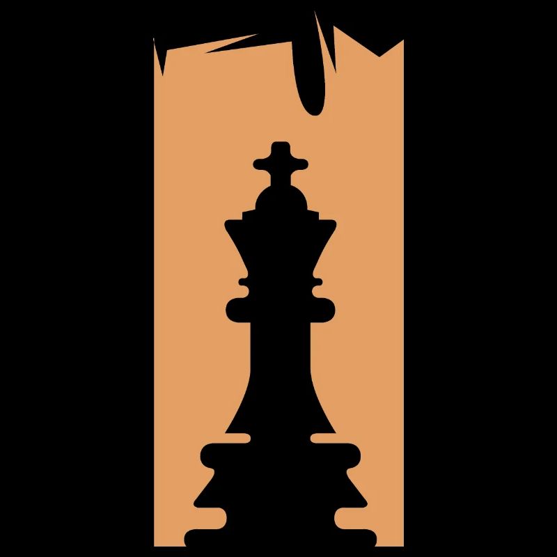 Chess King Chess Player Illustration Logo Game
