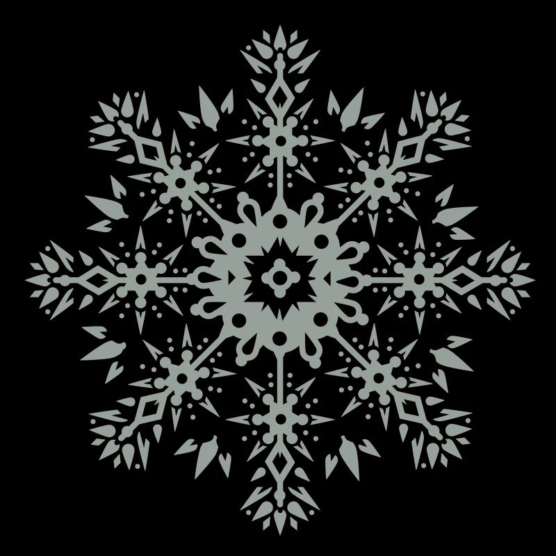 un ornement de flocon de neige