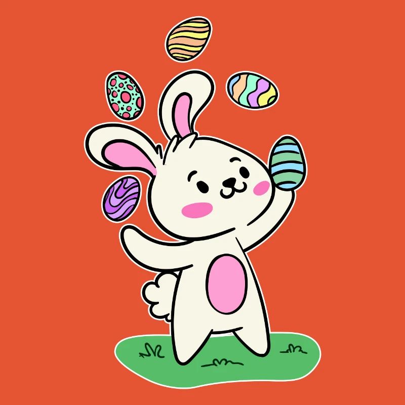 Easter bunny Easter bunny Easter eggs Happy Easter