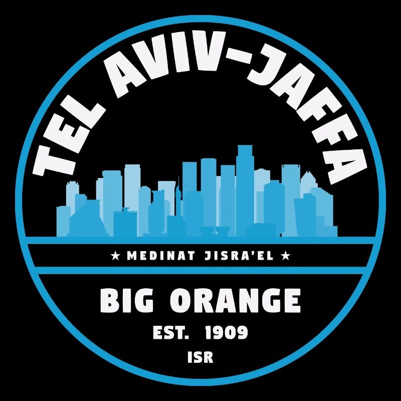 Tel Aviv Jaffa Big Orange Skyline