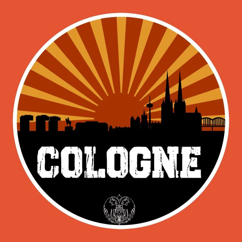 Cologne Retro Skyline