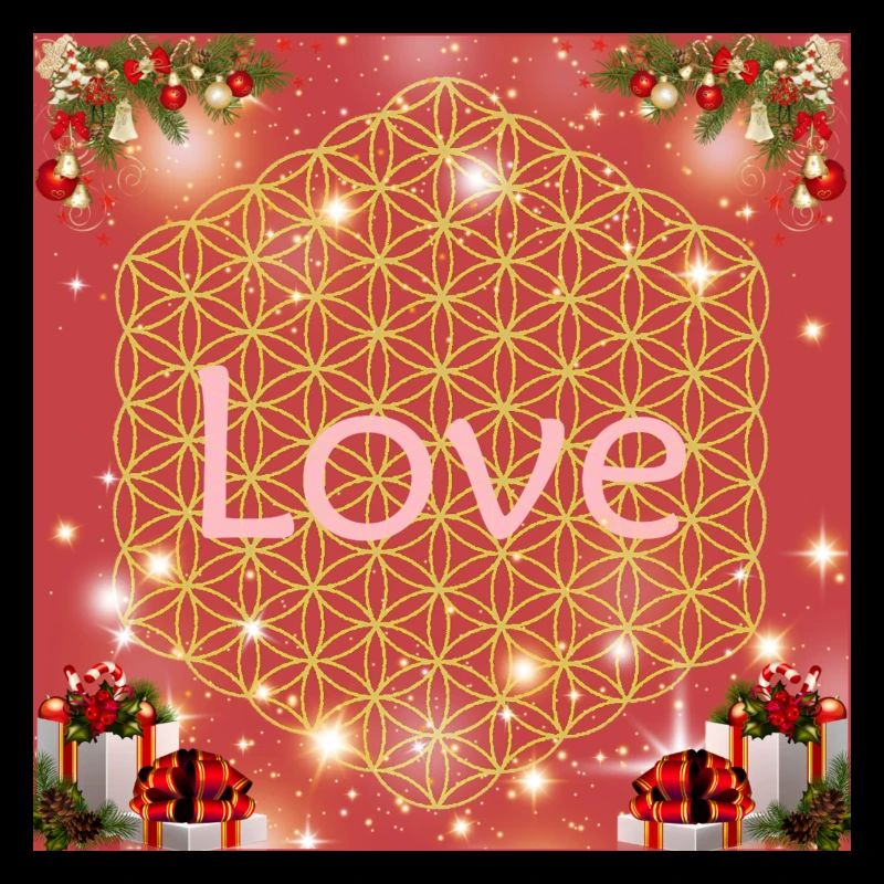 Fleur de vie amour cadeaux de Noël
