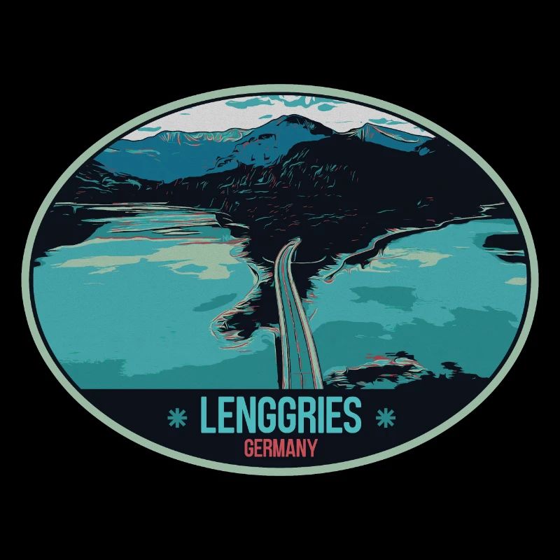 Illustration Lac Sylvenstein à Lenggries, Bavière