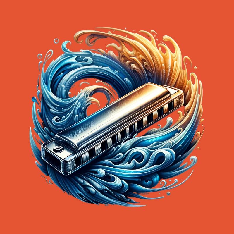 Harmonica abstract design