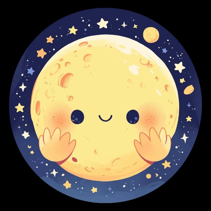 Der lächelnde Mond