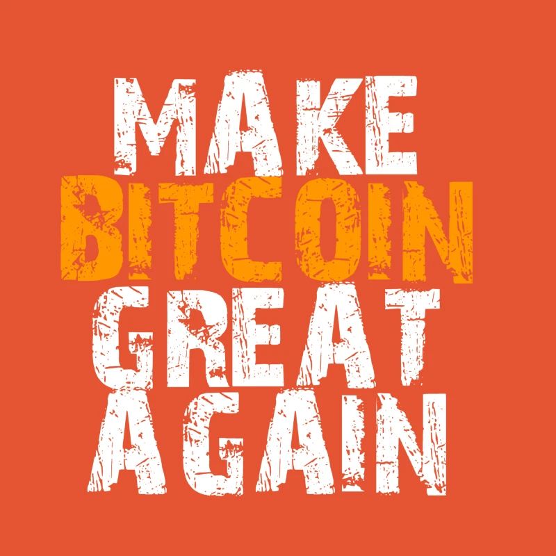 Make Bitcoin Great Again Motivational Design