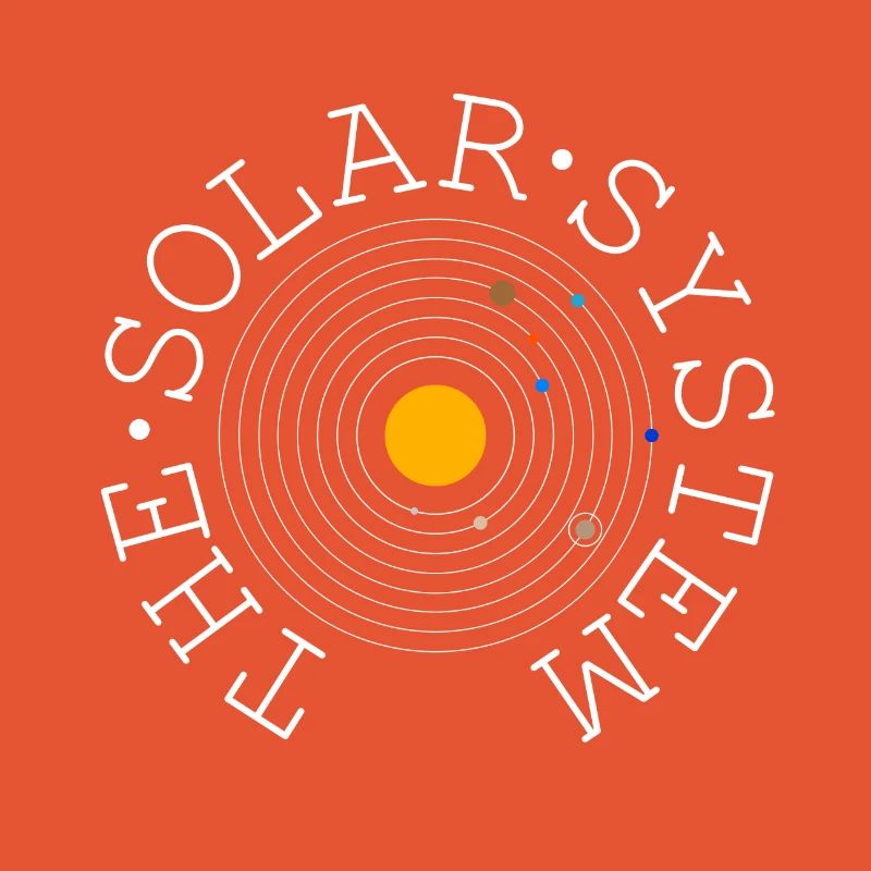 The Solar System (white)