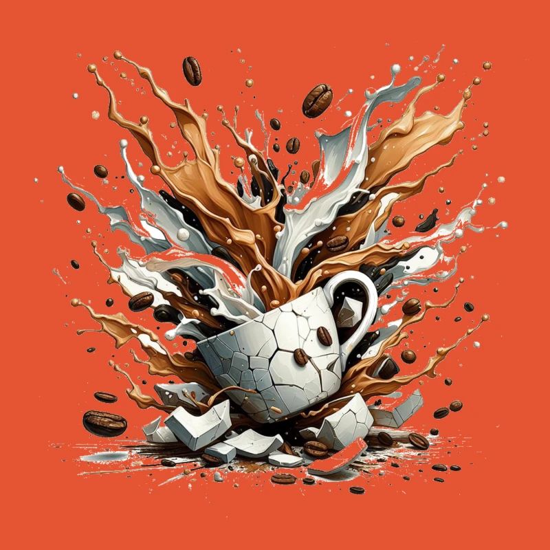 Exploded Coffee - 100% Caffeine
