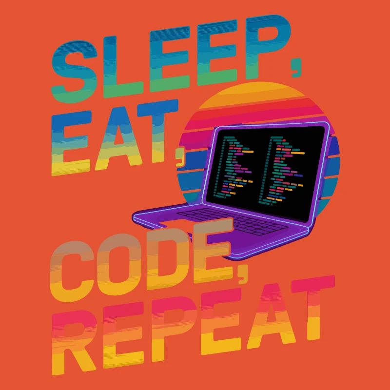 Sleep Eat Code Repeat Geschenk für Coder