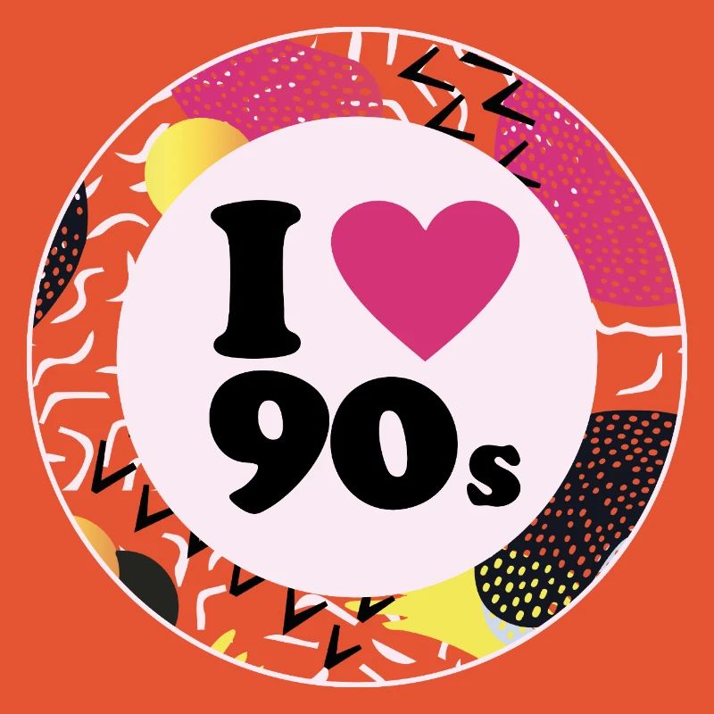 I ♥ 90s – Nostalgic retro design