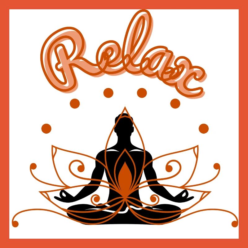 Lotus relaxant Conception de pleine conscience