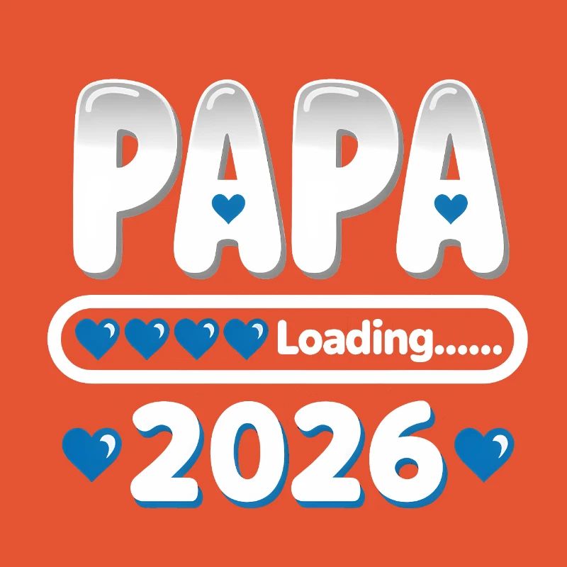 2026 Papa Loading – werdender Vater Geschenk