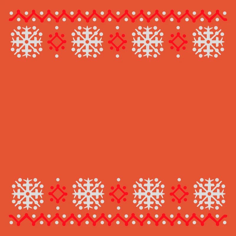 Ugly Sweater Christmas Pattern Snowflakes Cool