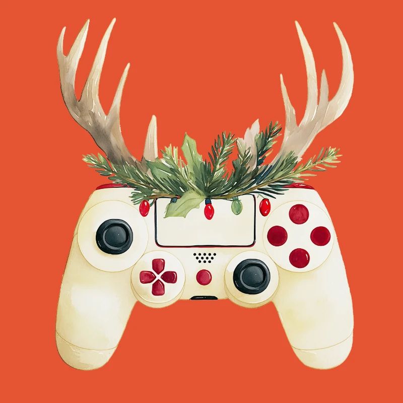 Weihnachtscontroller mit Hirschgeweih