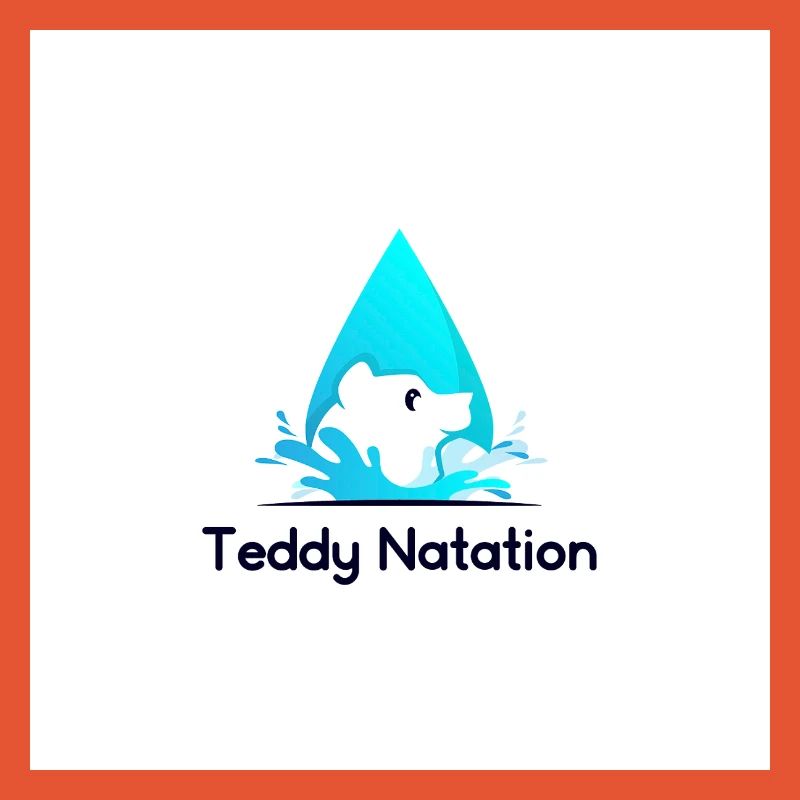 Teddy Bear and Wave Swim