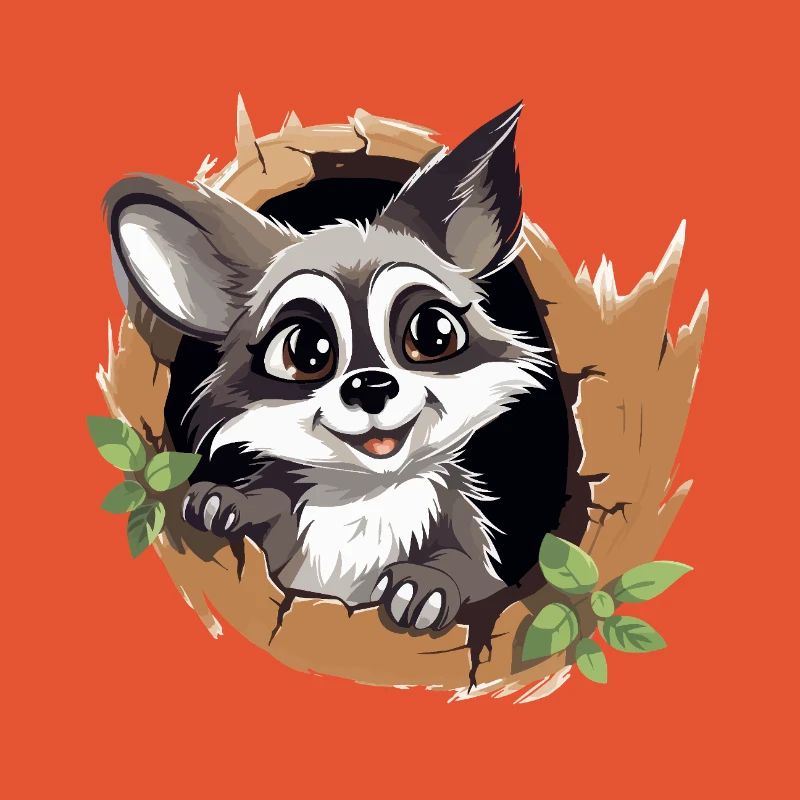 Paw luck in the tree ring