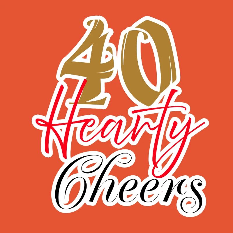 40 herzliche Prost Feier Design
