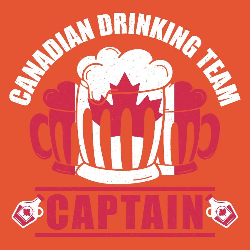Chope de bière Canada Captain Maple Leaf Party Design