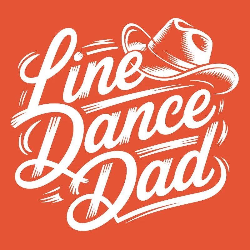 Line Dance Dad - Script Logo