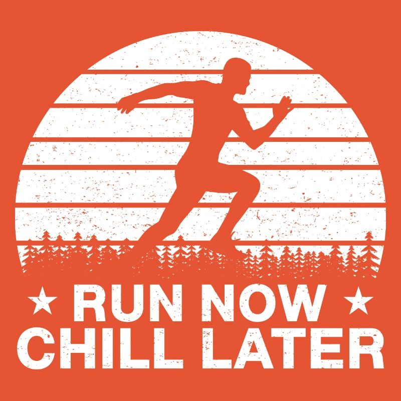 Marathon Runner Run Now Chill Later Running Gift