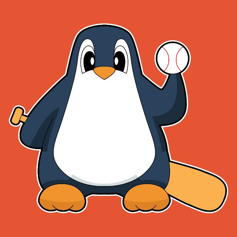 Penguin Baseball Batte de Baseball