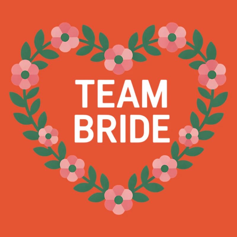 Team Bride Herzblumen