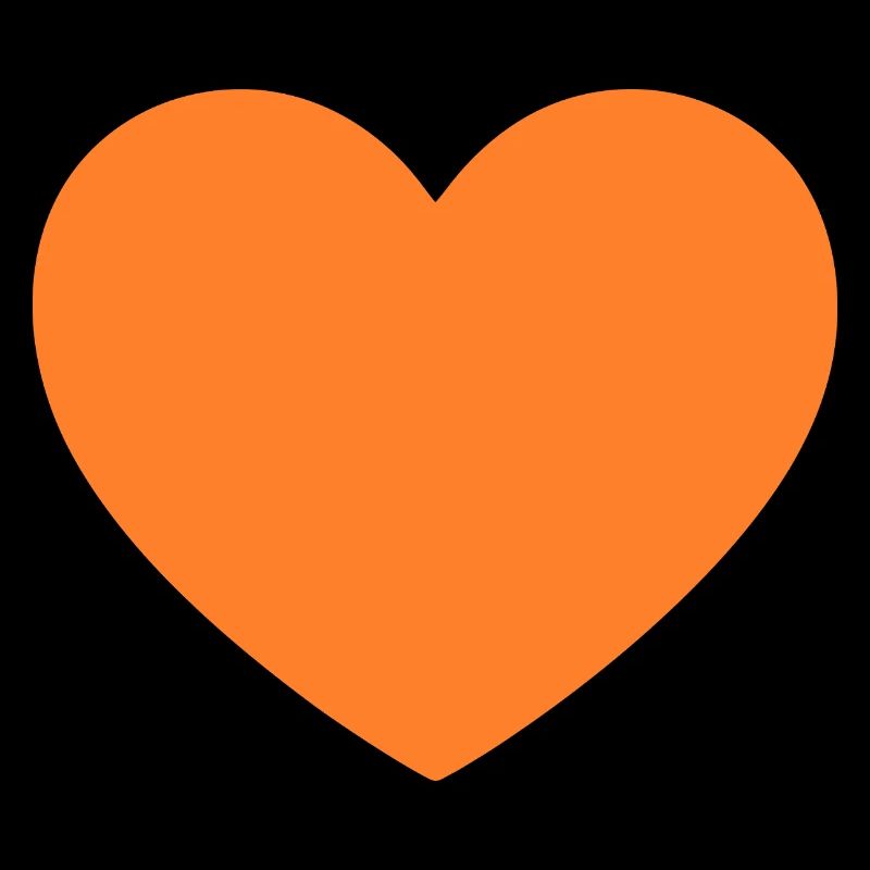 orange heart orange gift valentine's day
