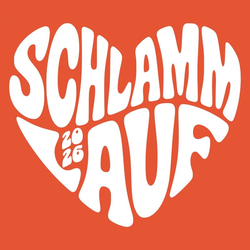 Course de boue 2026 - Forme de cœur - Course de boue 2026