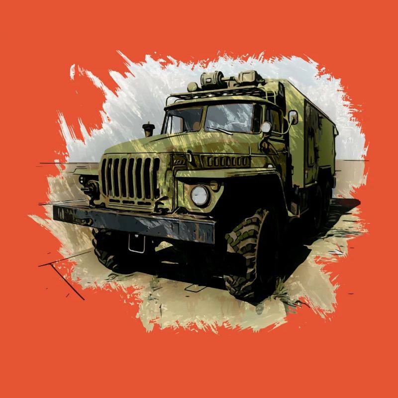URAL 4320 avec corps de caisson