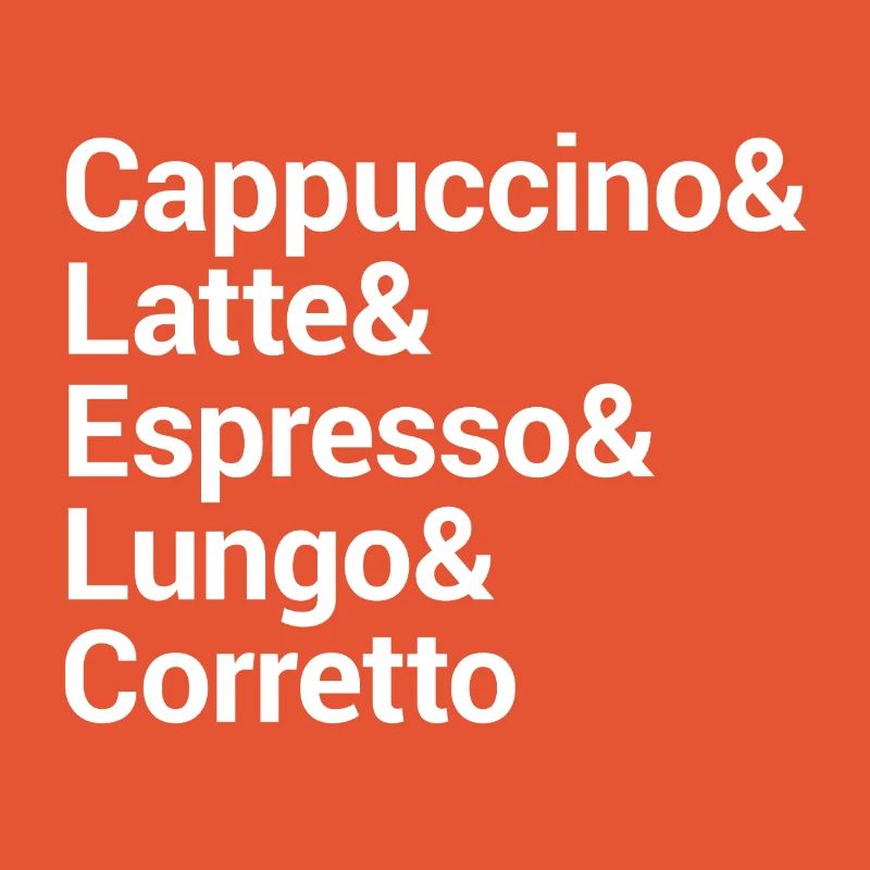 Conception de typographie de style café