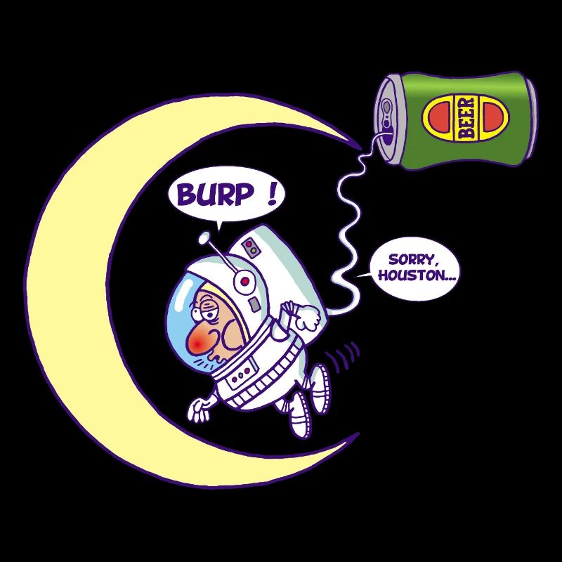 Astronaute et bière