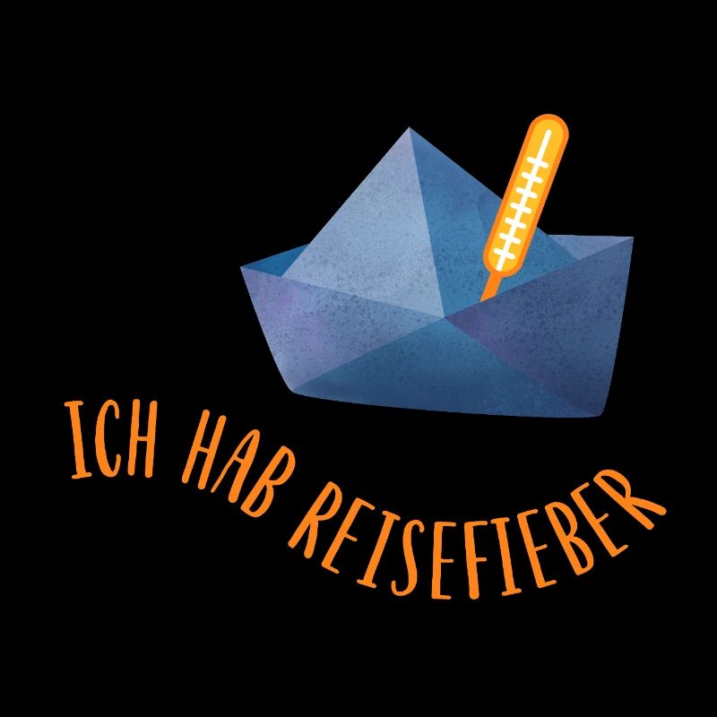 Reisefieber Papierboot Urlaub coole Sprüche Meer