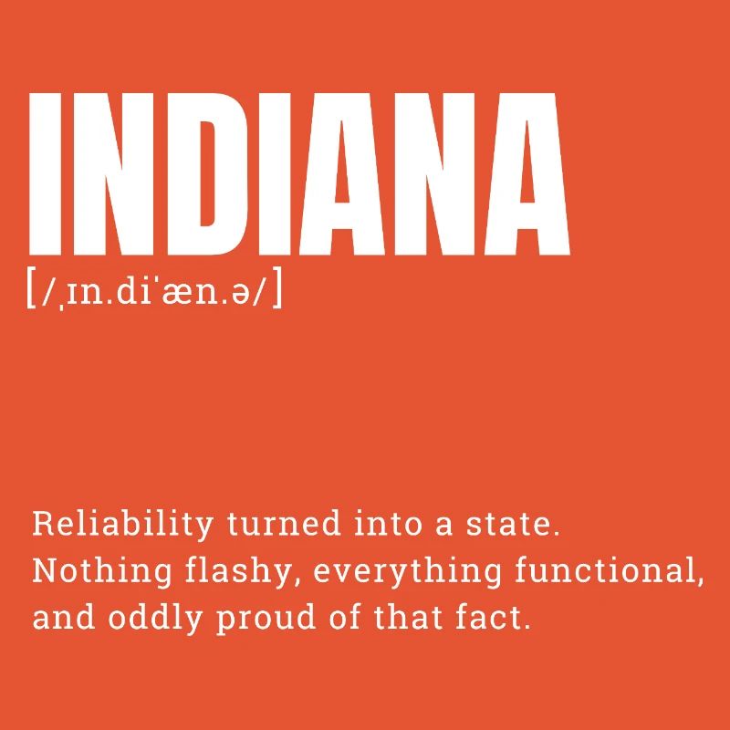 Indiana State Pride Retro-Logo