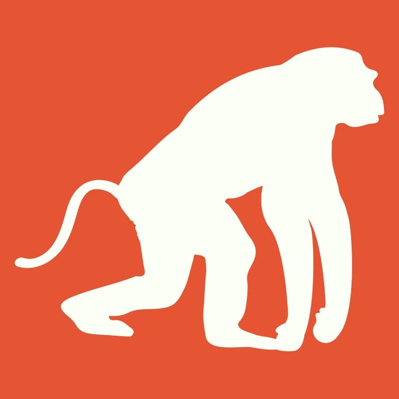 Silhouette de singe