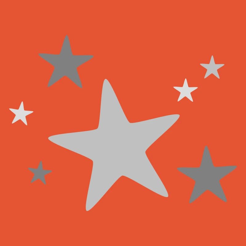 Groupe d’étoiles multicolore