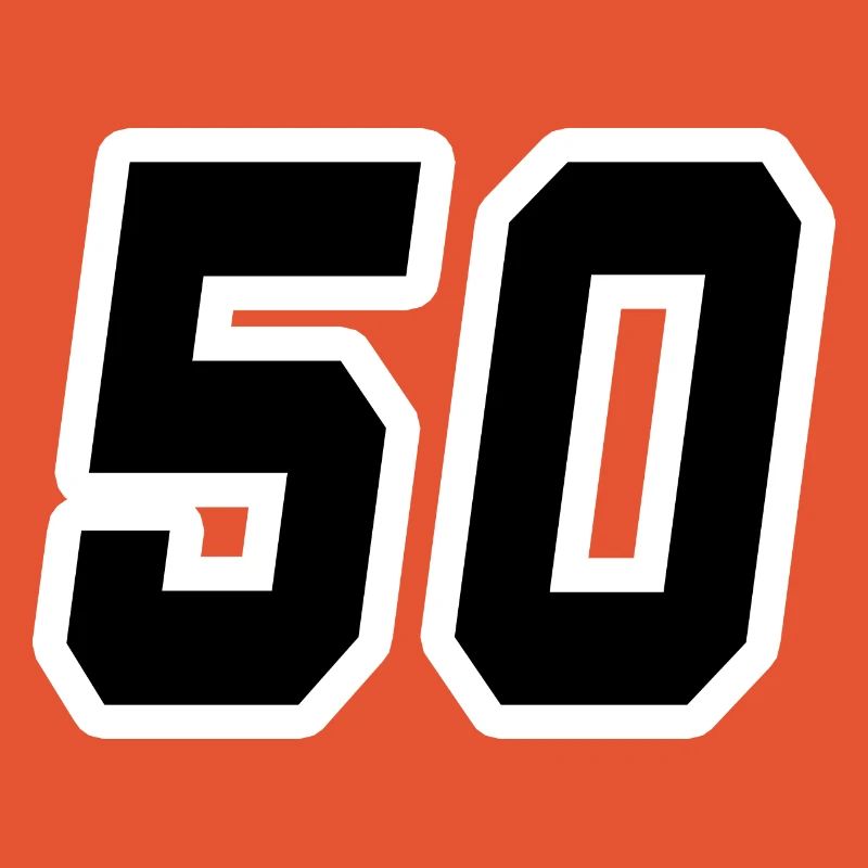 Zahl fünfzig 50