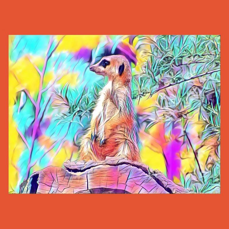 Couleurs colorées de suricates